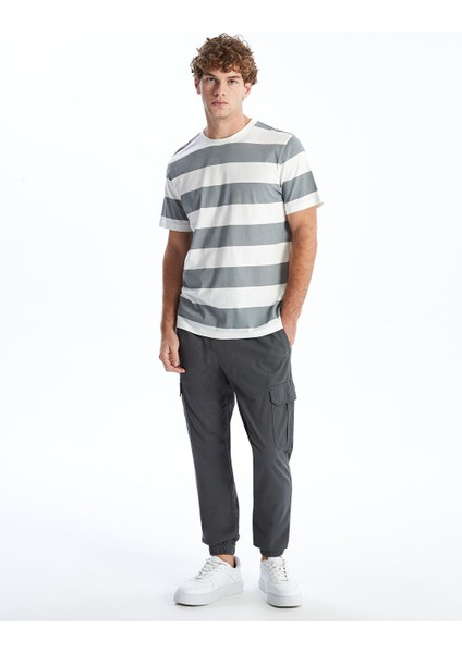 Yeni Sezon Standart Kalip Gabardin Erkek Jogger Pantolon - S53181Z8