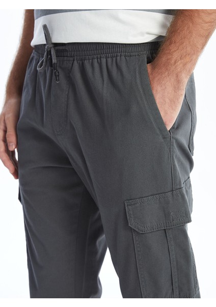 Yeni Sezon Standart Kalip Gabardin Erkek Jogger Pantolon - S53181Z8
