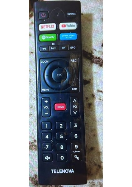 Telenova Netflıx - Youtube - Spotify - Prime Video Tuşlu Ses Komutsuz LCD LED Tv Kumanda