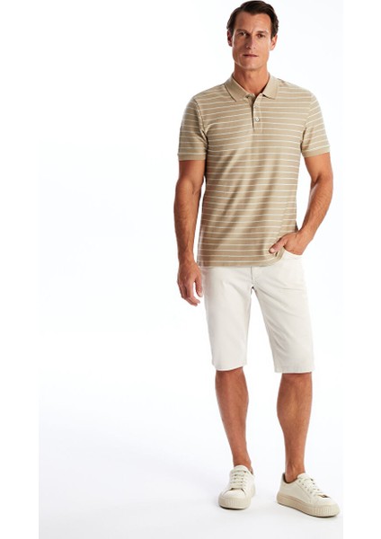 Yeni Sezon Slim Fit Gabardin Erkek Bermuda Sort - S48371Z8