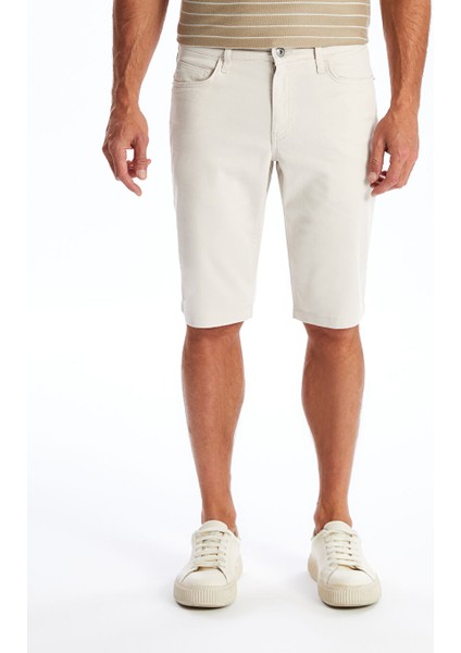 Yeni Sezon Slim Fit Gabardin Erkek Bermuda Sort - S48371Z8