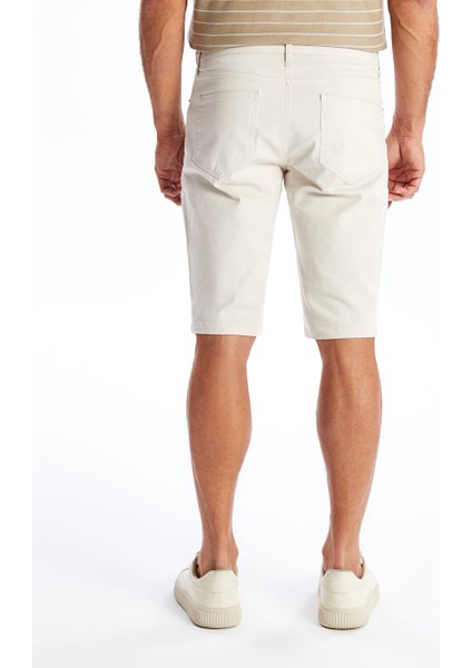 Yeni Sezon Slim Fit Gabardin Erkek Bermuda Sort - S48371Z8