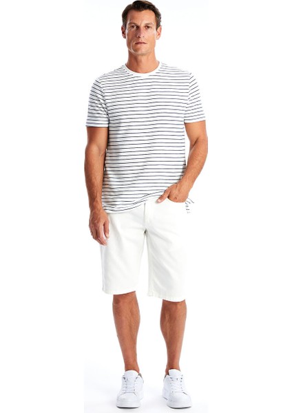 Yeni Sezon Slim Fit Gabardin Erkek Bermuda Sort - S48371Z8