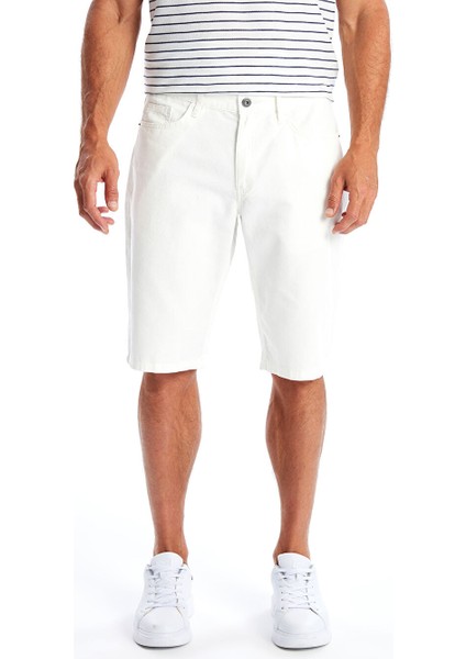 Yeni Sezon Slim Fit Gabardin Erkek Bermuda Sort - S48371Z8