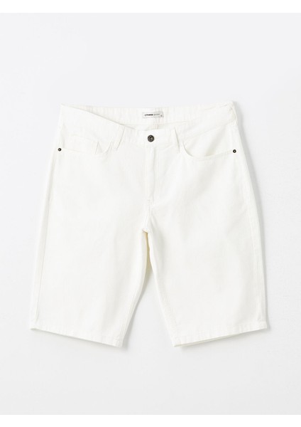 Yeni Sezon Slim Fit Gabardin Erkek Bermuda Sort - S48371Z8
