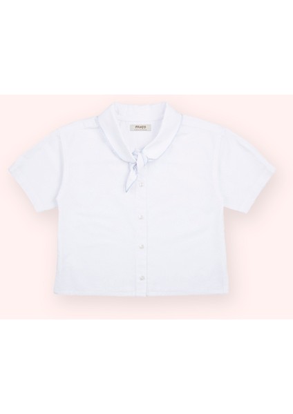 Kız Çocuk Beyaz Crop Gömlek fiyatları