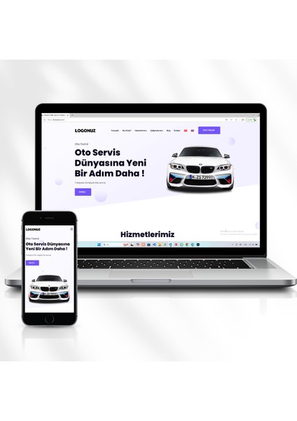 Araç Kiralama ve Ulaşım Hizmetleri Için Çok Dilli Web Sitesi Kod: 6.sitenizin.com