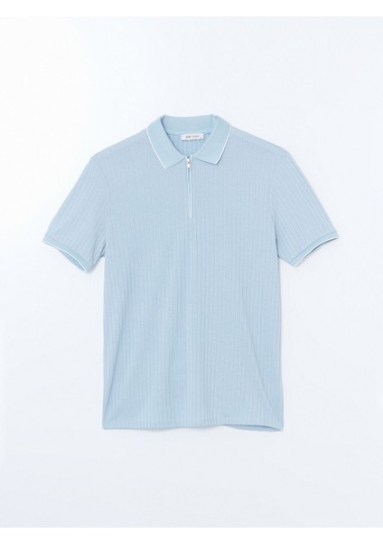 Yeni Sezon Polo Yaka Kisa Kollu Penye Erkek Tisort - S53481Z8 indirimleri