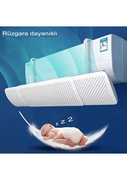 Elikli Ayarlanabilir Delikli Rüzgar Geçirmez Klima Çarpması Önleyici Hava Yönlendirici Aparatı ve Siperliği