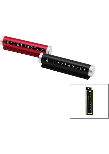 AYDOGANTICARET44 Renkli Krom Oto- Araç Park Telefon Numaratör Rakam Çevirme Çubukypş.montaj