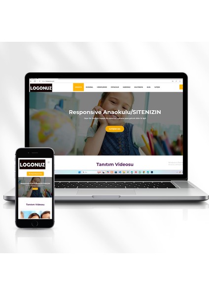 Eğitim Kurumları Için Tanıtım Amaçlı Hizmet Web Sitesi Kod: 9.sitenizin.com