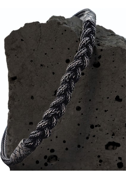 Oksitli Gümüş Örgülü Kazaziye Bileklik - 1000 Ayar Gümüş Orta Örgülü El Işçiliği Bileklik fiyatları