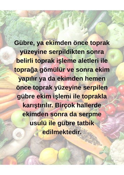 Sebze Gübresi Organomineral Katı Granül Domates Biber Salatalık Gelişim 5 kg