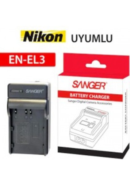 ,nikon D50,NIKON D70,İLE Uyumlu Fotoğraf Makinesi Şarj Cihazı