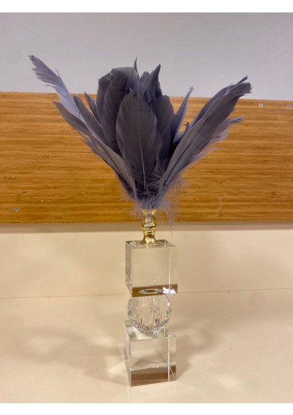 Dekoratif Kristal Füme Gri Tüy Obje fiyatları