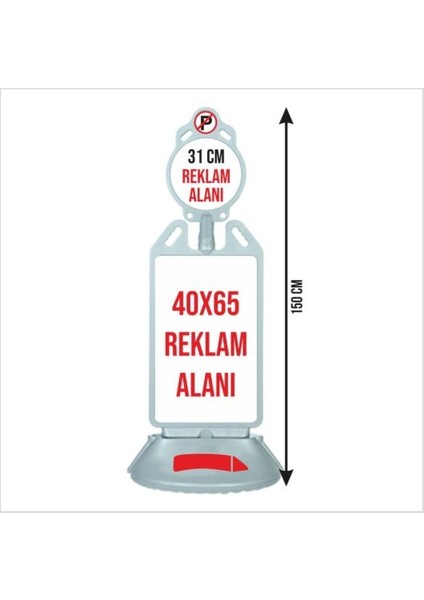 Reklam Panosu Her Cephe Duba – Su Hazneli Reklam Dubası (40X65 cm & 31 cm Alanlı)