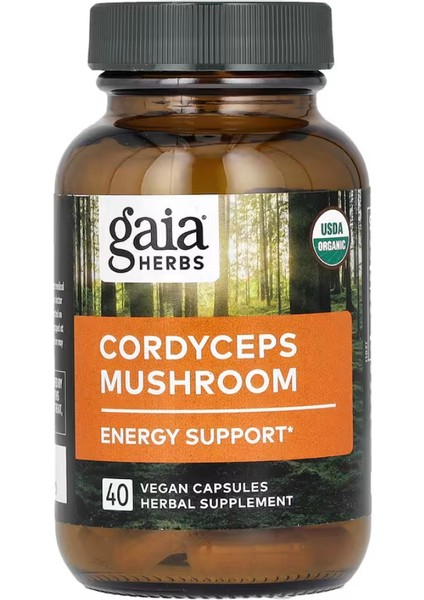 Cordyceps Mushroom, 40 Vegan Capsules