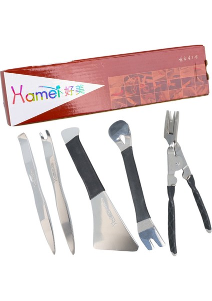 AYDOGANTICARET44 Pro Araç Kapı Kolu Çerçeve Sökme Seti Paslanmaz Çelik (5 Farklı Aparat)