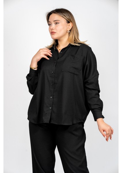 Kadın Oversize Gömlek Pantolon Takım - Rahat Kalıp Yazlık Ikili Takım modelleri