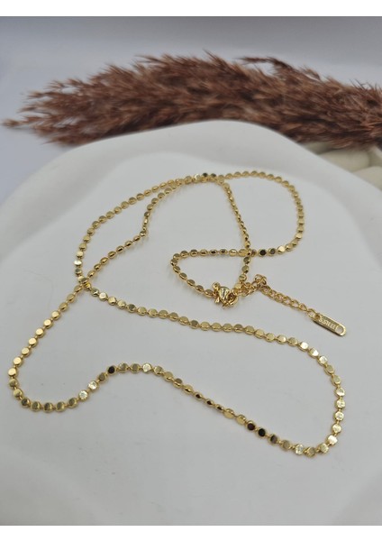 Altın Kaplama Çelik Ezme Pul Zincir Kolye fiyatları