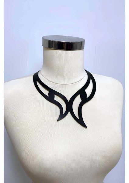 - Deri Choker, Göz Detaylı Choker Kolye - APFT1412 fiyatları