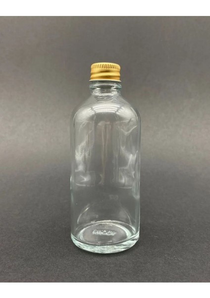 12 Adet Şeffaf Cam Shot Şişesi Sızdırmaz Gold Metal Kapaklı Kolonya Koku Süs Çok Amaçlı Şişe 100ML fırsatları