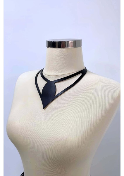 - Damla Deri Choker, Deri Choker Kolye - APFT1411 fiyatları