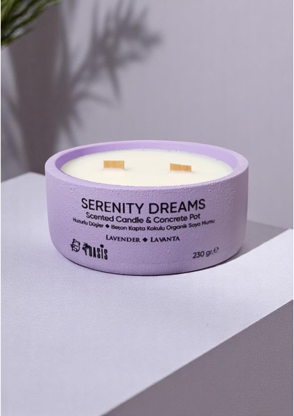Dekoratif Beton Mum - Oasis Kokulu Organik Soya Mumu 230 Gr.
