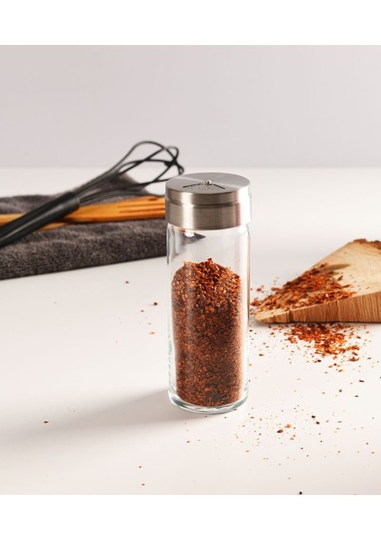 Basic Cam Tuzluk - 4 Lü Tuzluk Biberlik Baharatlık 230 Ml.