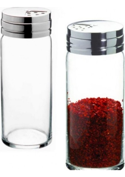 Basic Cam Tuzluk - 4 Lü Tuzluk Biberlik Baharatlık 230 Ml.