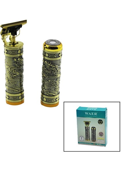 Waer WA-2074 X7 2li Set Saç Sakal Kesme Traş Makinesi - Tüy Almabaskılı Metal - MCT2095-5875