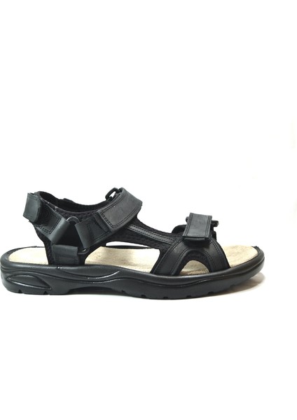 DK.391 Hakiki Deri Cırtlı Anatomik Erkek Spor Sandalet