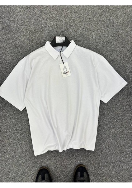 Erkek Polo Yaka Oversize T-Shirt
