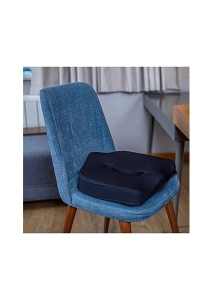 Ortopedik Minderi Visco Posture Lüks Ortopedik Oturma Minderi, Figiza, Siyah, Standart