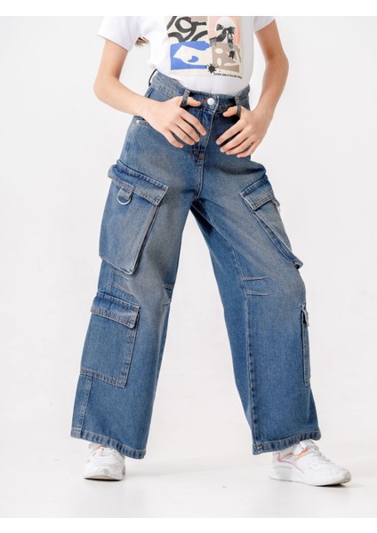 Kız Çocuk Diz Pensli Kot Pantolon 2197 fiyatları