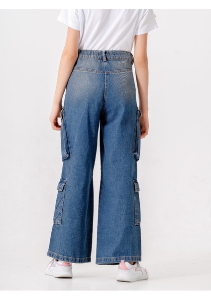 Kız Çocuk Diz Pensli Kot Pantolon 2197 fırsatları