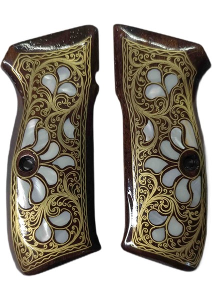 Cz 75 Canik 55 Işlemeli Sedef Kakma Kabze