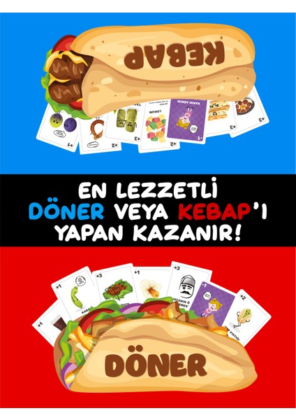 Döner Vs Kebap Kart Oyunu