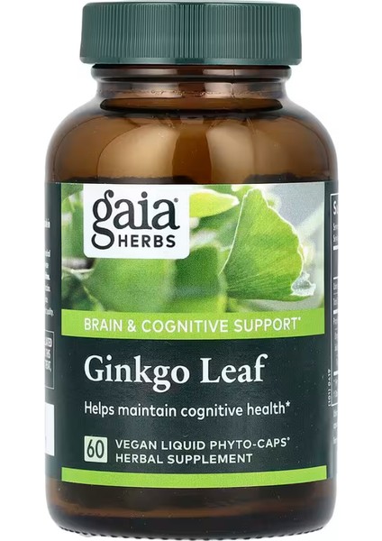 Ginkgo Leaf, 60 Vegan Liquid Phyto-Caps
