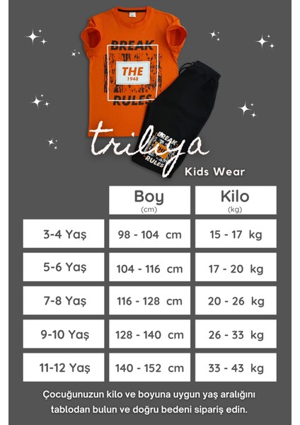 Pamuklu Çocuk Kapri Takımı (Cepli & Kordonlu, 3-12 Yaş)