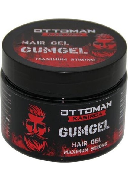 AYDOGANTICARET44 Ottoman Kasırga 350ML Gumgel Siyah - Kırmızı Maxımum Strong Saç Jölesi