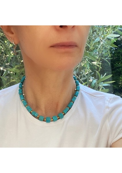 Iz Jewel 925 Ayar Gümüş Turkuaz Taşlı Kolye fiyatları