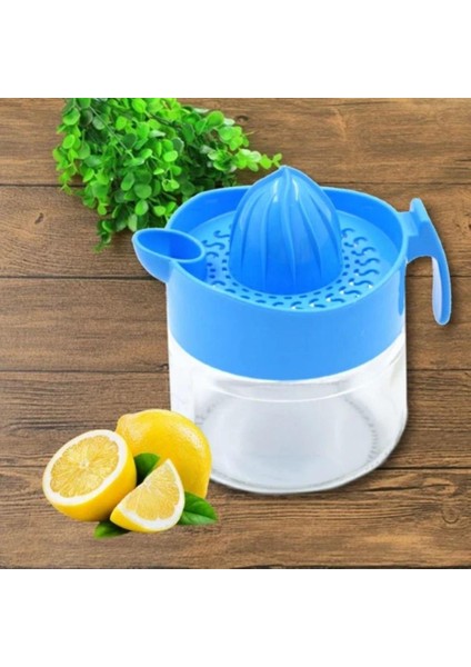AYDOGANTICARET44 300ML Cam Hazneli Pratik Limon Narenciye Sıkacağı KC-405