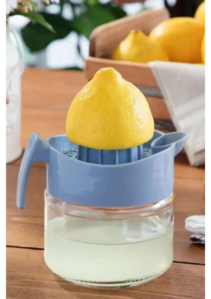 AYDOGANTICARET44 300ML Cam Hazneli Pratik Limon Narenciye Sıkacağı KC-405