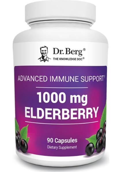 Black Elderberry 15,000 Iu Vitamin D, 60 Mg Of Zinc, & 90 Mg Of Camu Camu Sambucus Elderberry Immune Support - 90 Capsules