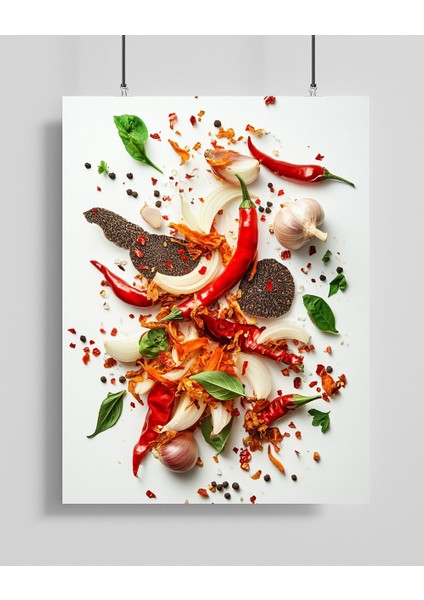Baharatlar Mutfak Sanat Posteri