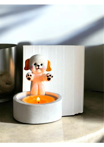 Köpek Model Tealight Mumluk Silikon Kalıbı fırsatları