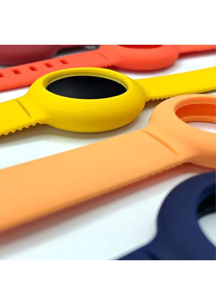 Airtag Uyumlu Bileklik Koruyucu Kılıf Anahtarlık Silikon Yüzey 360 Koruma Airtag Koruyucu fırsatları