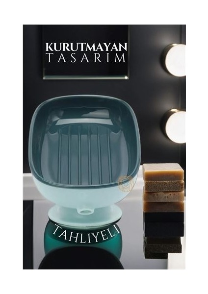 Dktt 19 Vantuzlu Tahliyeli Sabunluk Kurutmayan Tasarım