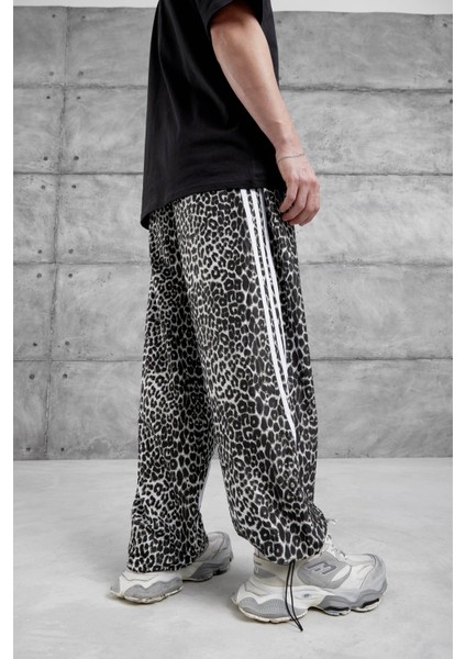 Siyah Şal Desen Bol Kalıp Eşofman fırsatları